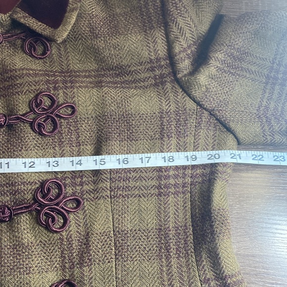 Vintage JONES NEW YORK WORSTED WOOL PEA COAT WOMEN'S SZ 12 TOGGLE CLOSURE - Picture 5 of 8